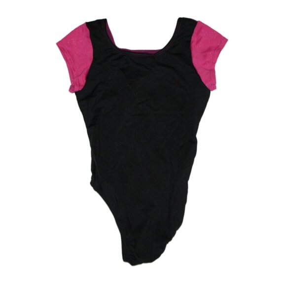 Girl Freestyle by Danskin Leotard Black Purple Pink Gymnastics Size 4/5 XS - Picture 2 of 2